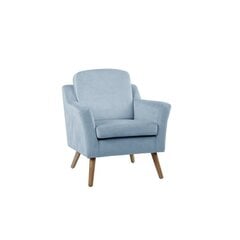 Fotelis 74x76x85cm, šviesiai mėlynas kaina ir informacija | Svetainės foteliai | pigu.lt