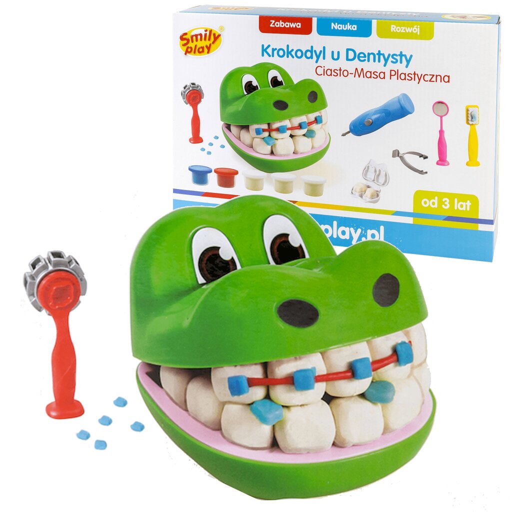 Plastilino rinkinys krokodilas pas dantistą kaina ir informacija | Lavinamieji žaislai | pigu.lt