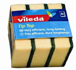 Губки VILEDA "TIP TOP", 3 шт. цена и информация | Vileda Кухонные товары, товары для домашнего хозяйства | pigu.lt