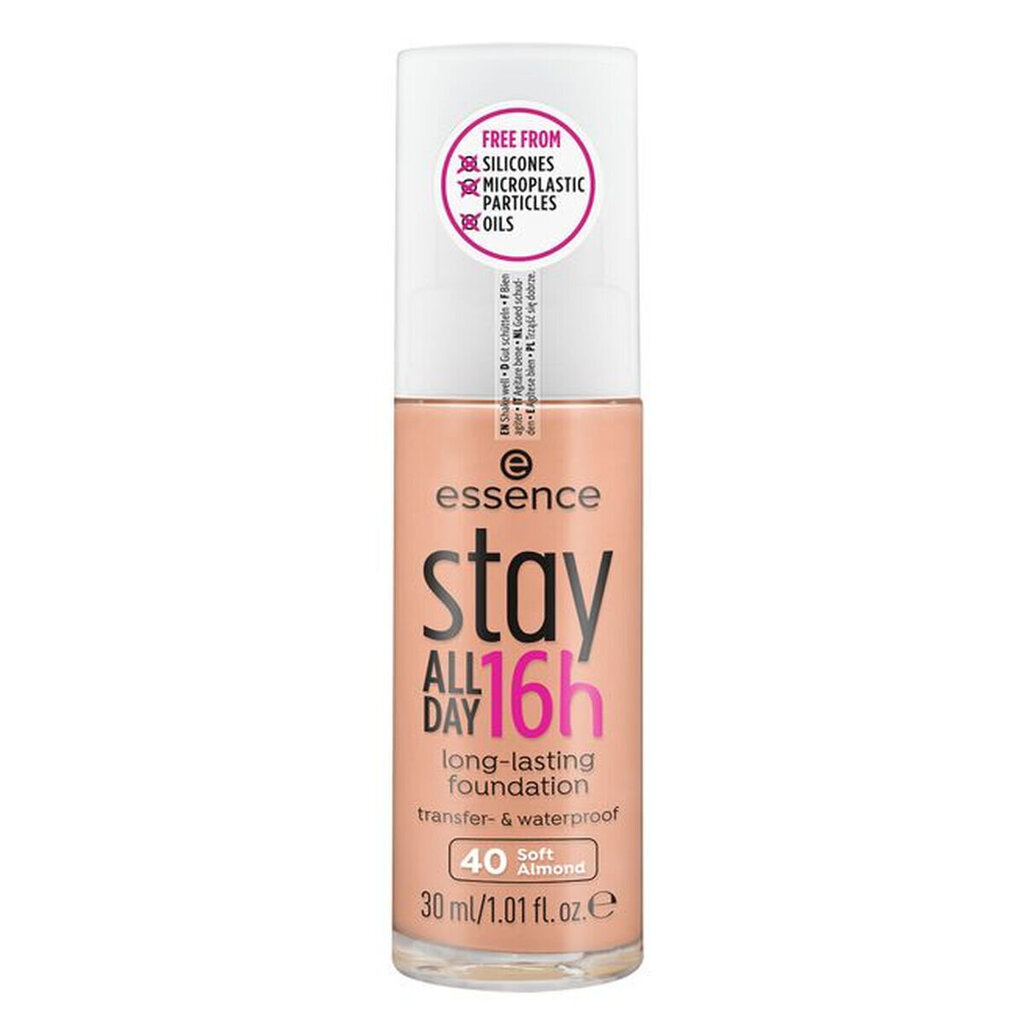 Makiažo pagrindas Essence Stay All Day 16H 40-soft almond, 30 ml kaina ir informacija | Makiažo pagrindai, pudros | pigu.lt