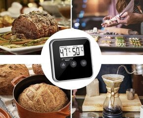 Orkaitės termometras, skaitmenini virtuvės termometras su zondu kaina ir informacija | Išskirtiniai maisto gaminimo prietaisai | pigu.lt