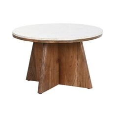 Кофейный столик DKD Home Decor Мрамор древесина акации (70 x 70 x 43 cm) цена и информация | Журнальные столики | pigu.lt