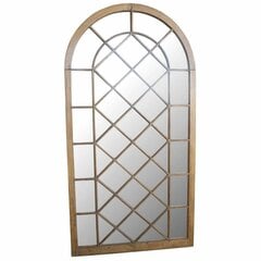 Настенное зеркало DKD Home Decor 85,7 x 5,7 x 87,6 cm Стеклянный Позолоченный Металл Лист растения цена и информация | Зеркала | pigu.lt