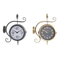 DKD Home Decor sieninis laikrodis 2 vnt., 29 x 10 x 39,5 cm kaina ir informacija | Laikrodžiai | pigu.lt