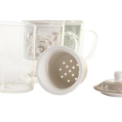DKD Home Decor puodelis su arbatos filtru, 3 vnt. kaina ir informacija | Taurės, puodeliai, ąsočiai | pigu.lt