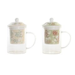 DKD Home Decor puodelis su arbatos filtru, 2 vnt. kaina ir informacija | Taurės, puodeliai, ąsočiai | pigu.lt