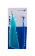 Набор межзубных щеточек, с держателем и чехлом Curaprox CPS 457 Interdental Brush Pocket 1 шт цена и информация | Зубные щетки, пасты | pigu.lt