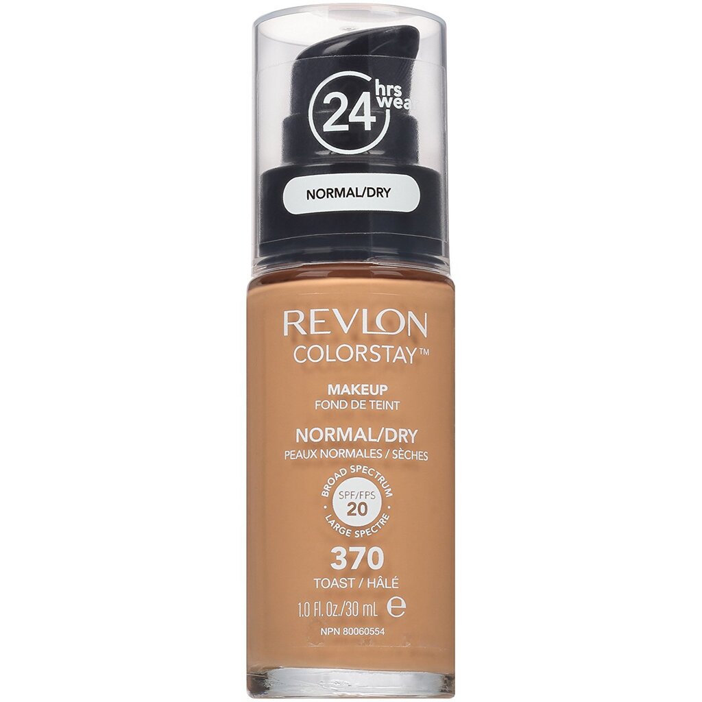 Makiažo pagrindas normaliai ir sausai veido odai Revlon ColorStay Makeup SPF20 30 ml 370 Toast kaina ir informacija | Makiažo pagrindai, pudros | pigu.lt