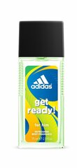 Дезодорант-спрей Adidas Get Ready! для мужчин, 75 мл цена и информация | Мужская парфюмированная косметика | pigu.lt