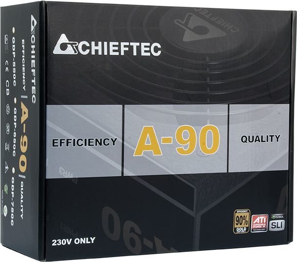 Chieftec A-90 Series 750W GDP-750C цена и информация | Maitinimo šaltiniai (PSU) | pigu.lt