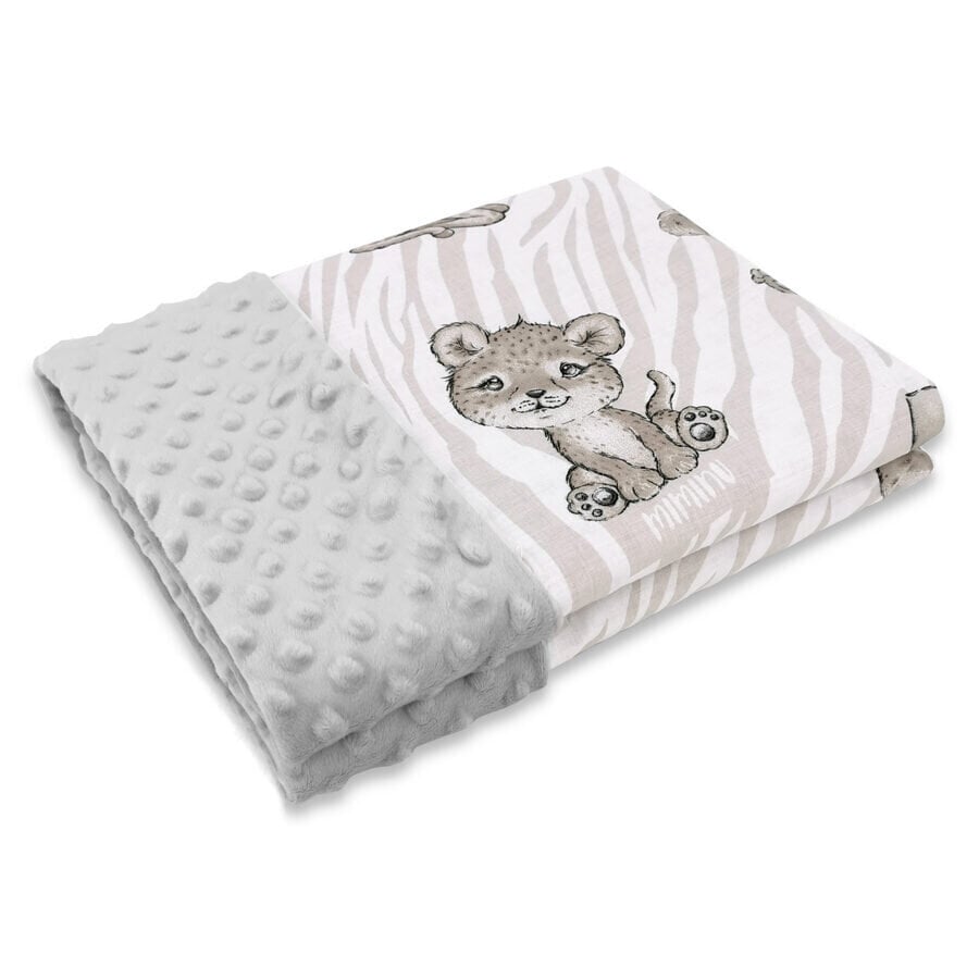 Safari pledas, antklodėlė kūdikiams, 75x100 cm kaina ir informacija | Lovatiesės ir pledai | pigu.lt
