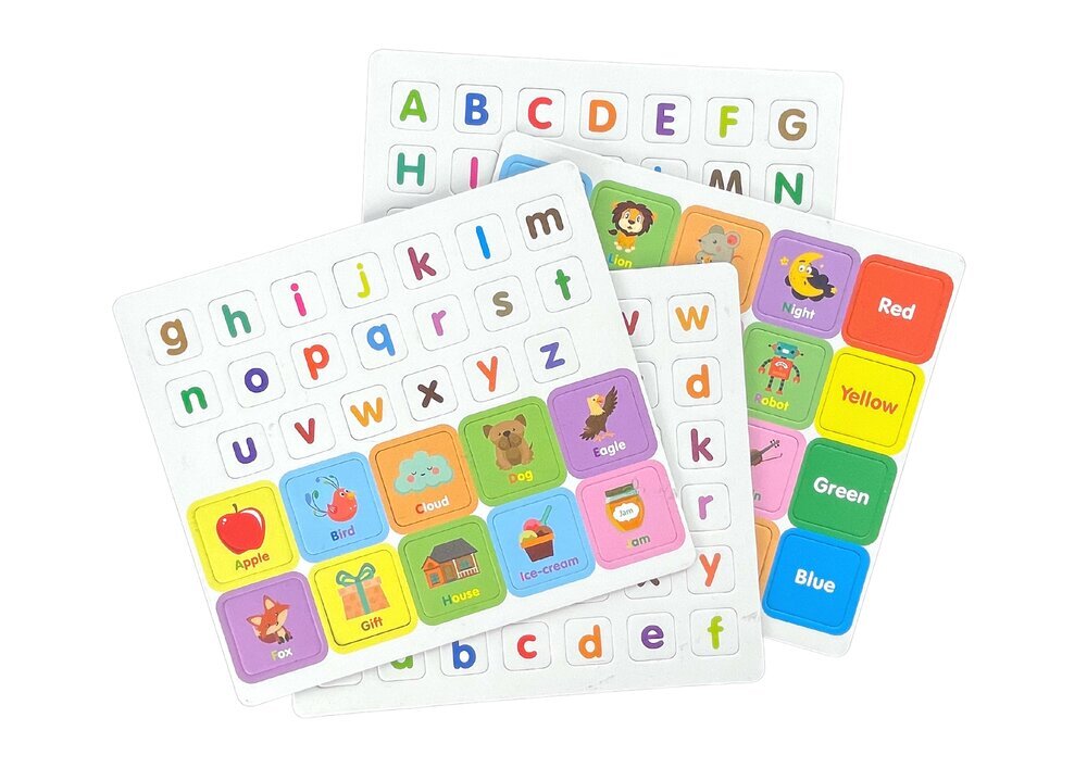 Magnetinė dėlionių knyga Lean Toys Anglų abėcėlės paveikslėliai цена и информация | Lavinamieji žaislai | pigu.lt