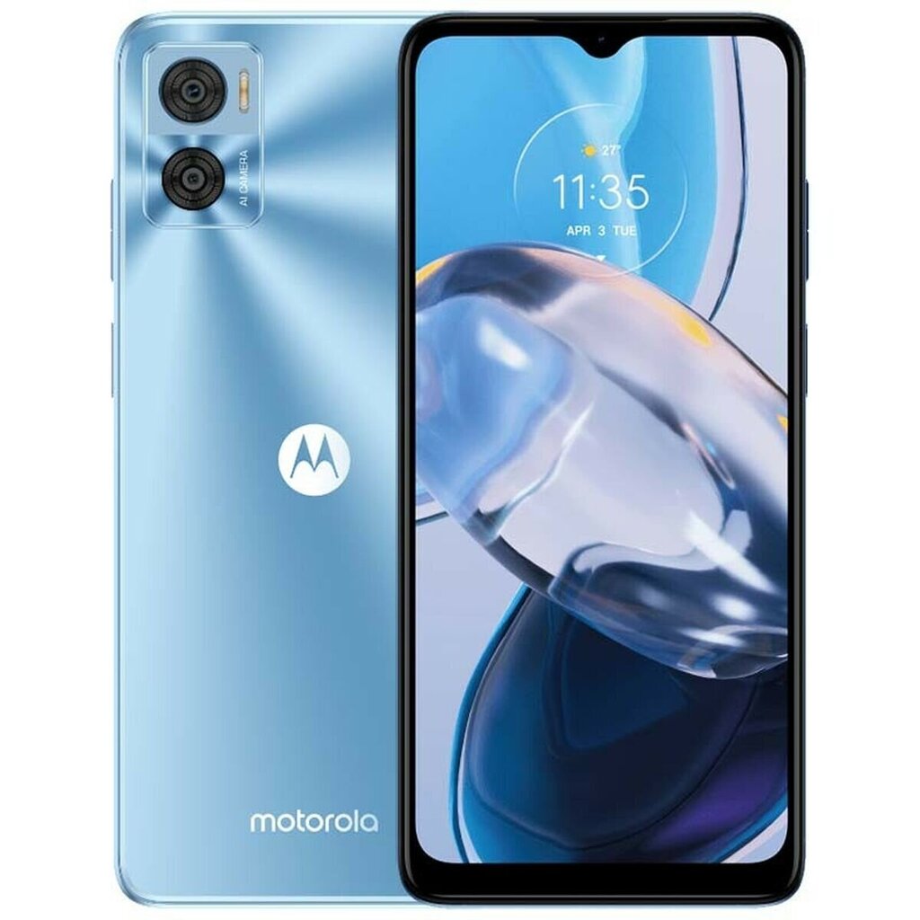 Motorola Moto E22 Dual SIM 4/64GB Crystal Blue XT2239-6 цена и информация | Mobilieji telefonai | pigu.lt