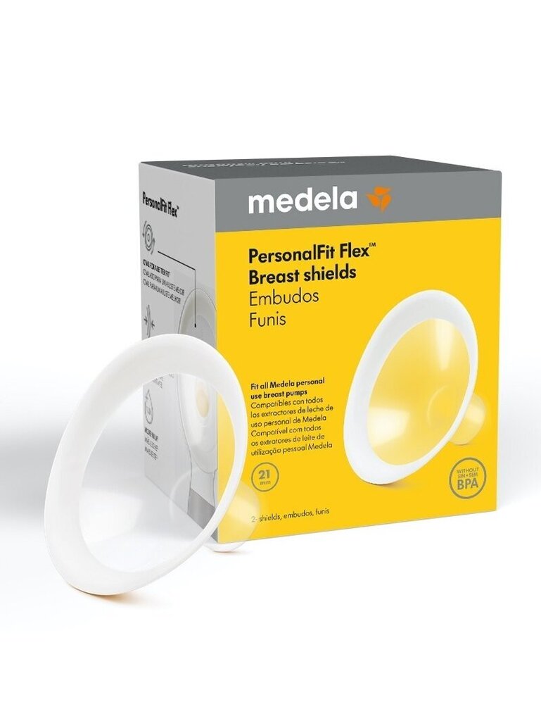 Pientraukio krūties gaubtelio jungtis Medela PersonalFit Flex™, 30 mm, 2 vnt. цена и информация | Pientraukiai | pigu.lt
