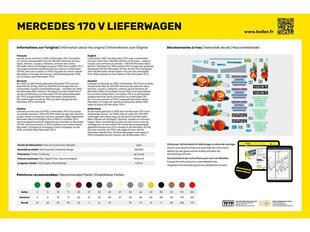 Сборная модель Heller - Mercedes 170 V Lieferwagen подарочный набор, 1/24, 56736 цена и информация | Конструкторы и кубики | pigu.lt