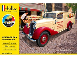 Сборная модель Heller - Mercedes 170 V Lieferwagen подарочный набор, 1/24, 56736 цена и информация | Конструкторы и кубики | pigu.lt