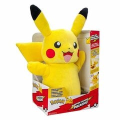 Pūkuotas šviečiantis žaislas Pokémon Electric Charge Pikachu 32 cm kaina ir informacija | Minkšti (pliušiniai) žaislai | pigu.lt