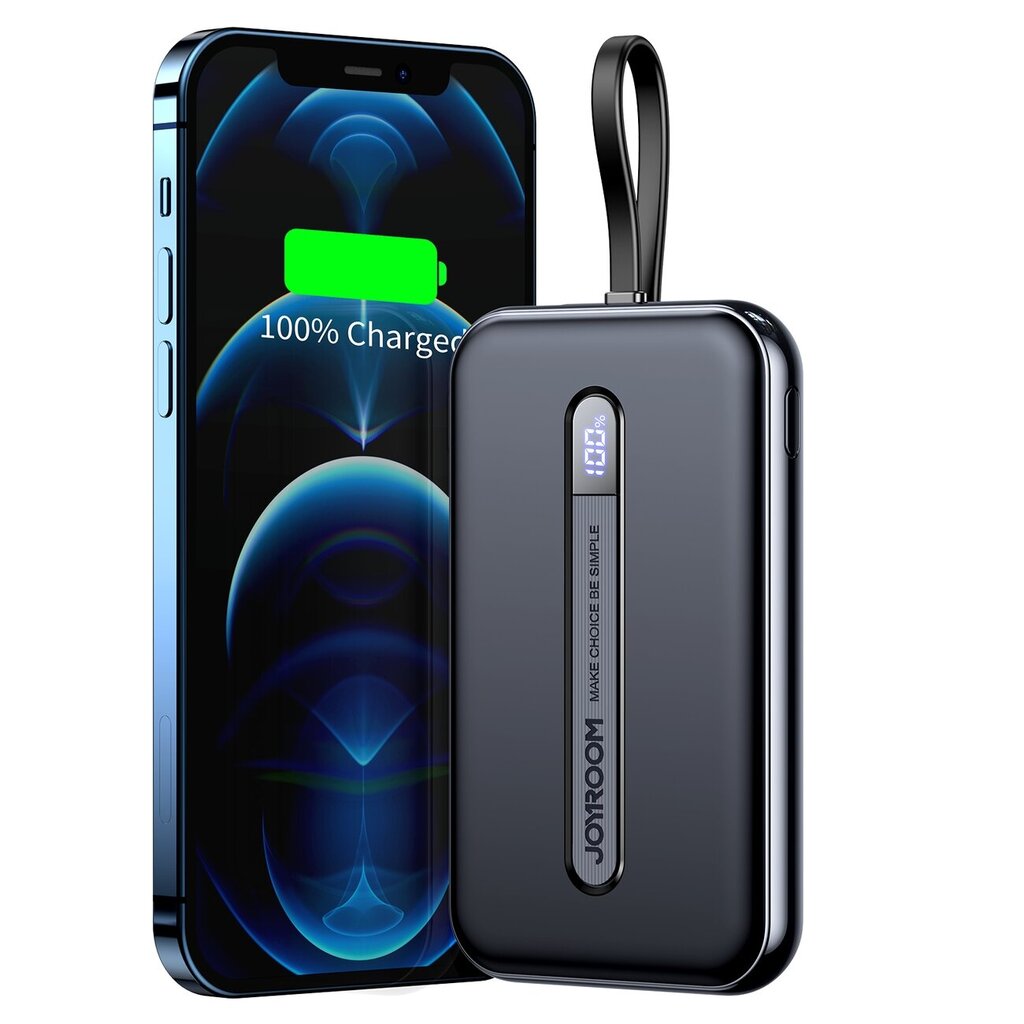 Joyroom Lightning 20W 10000mAh PD QC3.0 black (JR-L001- Lightning) kaina ir informacija | Atsarginiai maitinimo šaltiniai (power bank) | pigu.lt