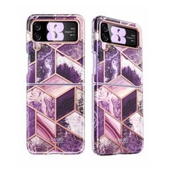 Supcase Cosmo Galaxy Z Flip 4 Marble Purple kaina ir informacija | Telefono dėklai | pigu.lt