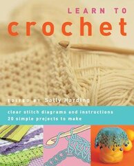 Learn to Crochet: Clear Stitch Diagrams and Instructions. 20 Simple Projects to Make kaina ir informacija | Knygos apie sveiką gyvenseną ir mitybą | pigu.lt