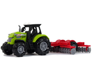 Žaislinis traktorius su prikabinamu grėbliu kaina ir informacija | Žaislai berniukams | pigu.lt