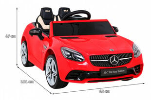 Одноместный электромобиль Mercedes BENZ SLC300, красный цена и информация | Электромобили для детей | pigu.lt