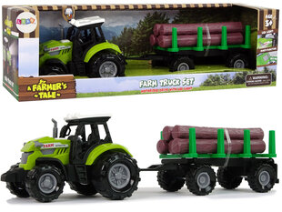 Žaislinis traktorius su rąstų priekaba kaina ir informacija | Žaislai berniukams | pigu.lt