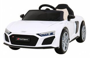 Vienvietis elektromobilis Audi R8 LIFT, baltas kaina ir informacija | Elektromobiliai vaikams | pigu.lt