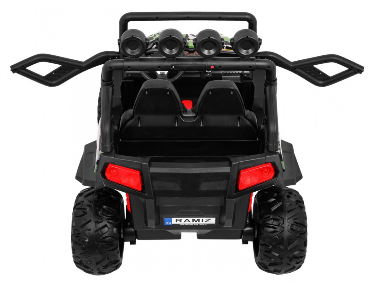 Dvivietis vaikiškas keturratis Grand Buggy 4x4 LIFT Strong, kamufliažas kaina ir informacija | Elektromobiliai vaikams | pigu.lt