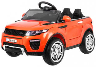 Vienvietis elektromobilis Rapid Racer, oranžinis kaina ir informacija | Elektromobiliai vaikams | pigu.lt
