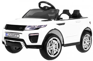 Vienvietis elektromobilis Rapid Racer, baltas kaina ir informacija | Elektromobiliai vaikams | pigu.lt