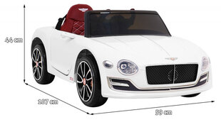 Vienvietis vaikiškas elektromobilis Bentley EXP12, baltas kaina ir informacija | Elektromobiliai vaikams | pigu.lt