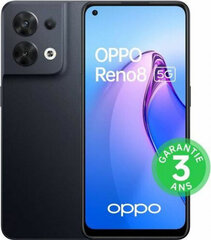 Oppo Reno 8 8GB 256GB 6.43" Black kaina ir informacija | Mobilieji telefonai | pigu.lt