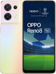 Oppo Reno 8 8GB 256GB Shimmer Gold цена и информация | Мобильные телефоны | pigu.lt