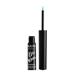 Akių apvadas Eyeliner NYX Epic Wear teal metalic kaina ir informacija | Akių šešėliai, pieštukai, blakstienų tušai, serumai | pigu.lt