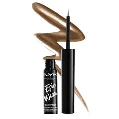 Eyeliner NYX Epic Wear brown me Металлический Жидкость цена и информация | Тушь, средства для роста ресниц, тени для век, карандаши для глаз | pigu.lt