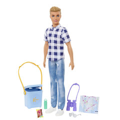 Figūra Mattel Barbie Ken Let's go Camping! kaina ir informacija | Žaislai mergaitėms | pigu.lt