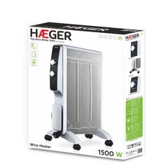 Обогреватель Haeger Top Mica White 1500Вт цена и информация | Обогреватели | pigu.lt