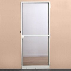 Москитная сетка Дверцы Стекловолокно Алюминий Белый (220 x 100 cm) цена и информация | Москитные сетки | pigu.lt