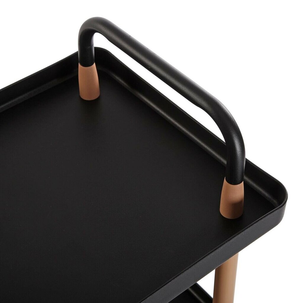 Versa juodas daržovių vežimėlis, 36 x 55 x 53,5 cm kaina ir informacija | Virtuvės įrankiai | pigu.lt