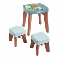 Стол и 2 стула Ecoiffier (13 шт.) цена и информация | Детские столы и стулья | pigu.lt