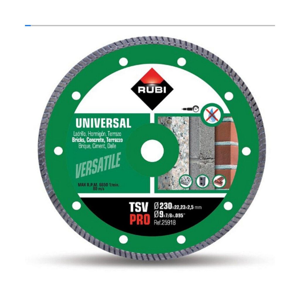 Pjovimo diskas Rubi Pro 25918 kaina ir informacija | Sodo technikos dalys | pigu.lt