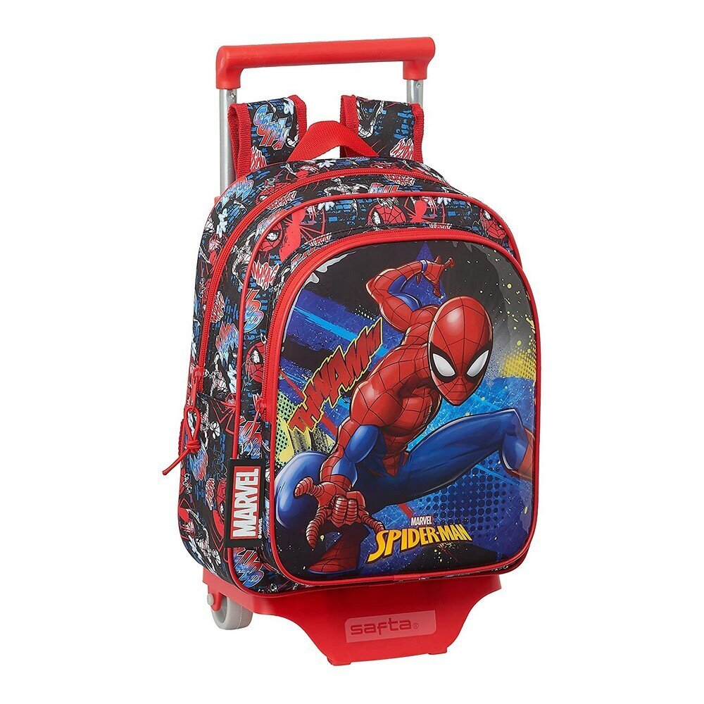 Mokyklinė kuprinė Marvel go hero spiderman go hero, raudona/juoda цена и информация | Kuprinės mokyklai, sportiniai maišeliai | pigu.lt