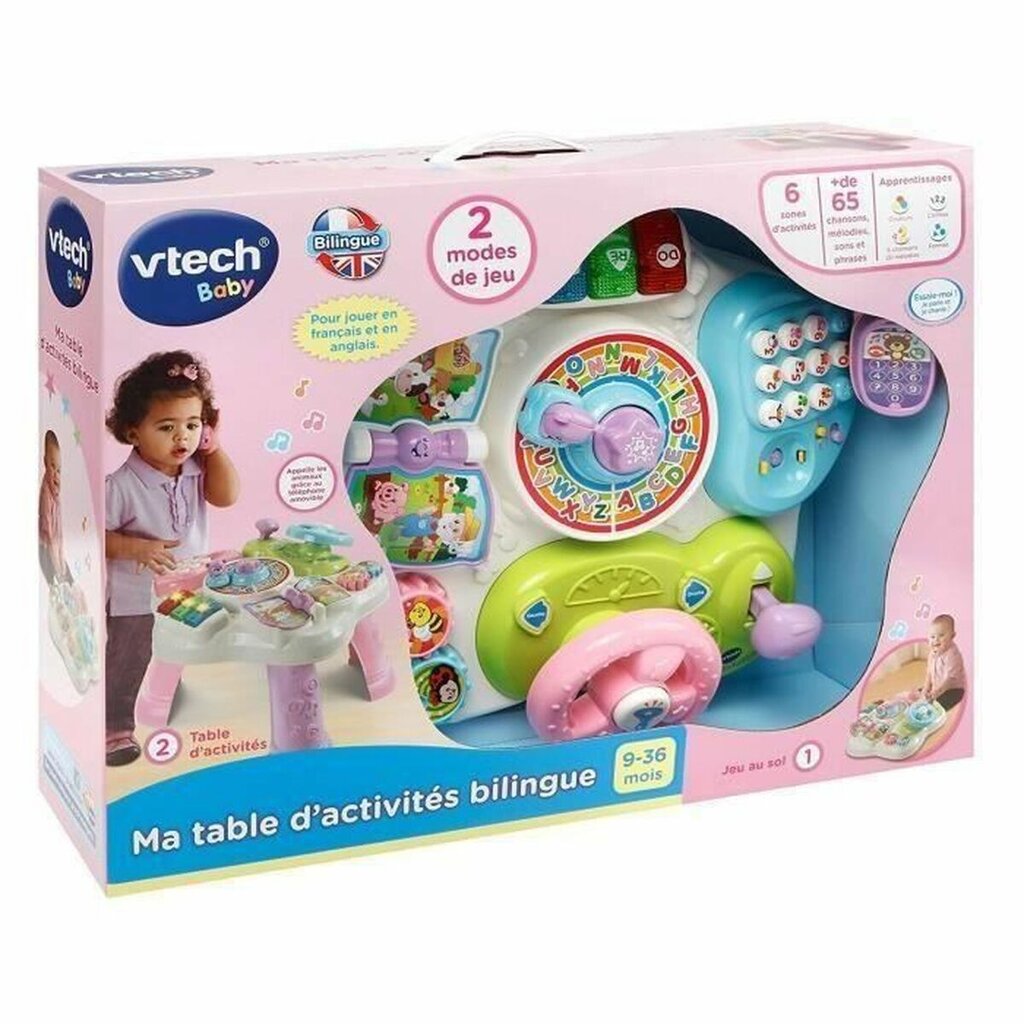 Veiklos centras Vtech My Bilingual Activity Table kaina ir informacija | Žaislai kūdikiams | pigu.lt