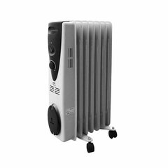 Масляный радиатор (7 секций) EDM Белый 1500 W цена и информация | Обогреватели | pigu.lt