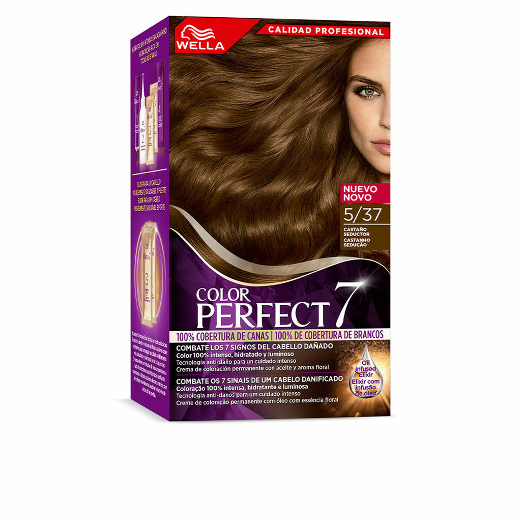 Постоянная краска Wella Color Perfect 7 Nº 5/37 цена | pigu.lt