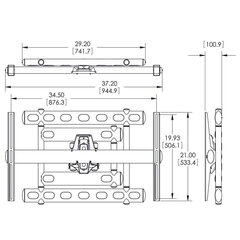 Vogel's 7368520, 37-68" kaina ir informacija | Monitorių laikikliai | pigu.lt