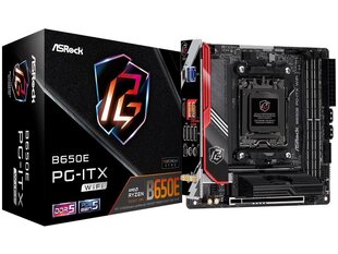 ASRock B650E PG-ITX WiFi, Mini ITX, AM5, DDR5 kaina ir informacija | Pagrindinės plokštės | pigu.lt