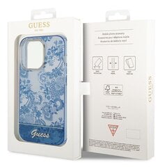 Guess GUHCP14LHGPLHB iPhone 14 Pro 6,1" niebieski|blue hardcase Porcelain Collection цена и информация | Чехлы для телефонов | pigu.lt