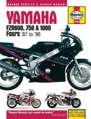 Yamaha FZR 600, 750, 1000 Fours 87 - 96 kaina ir informacija | Kelionių vadovai, aprašymai | pigu.lt